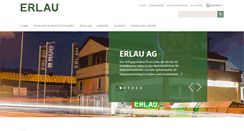 Desktop Screenshot of erlau.com